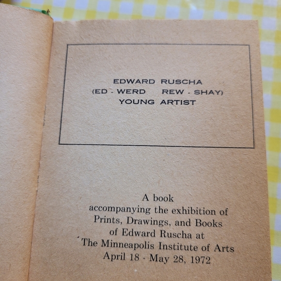 EDWARD RUSCHA ART BOOK - Picture 4 of 9